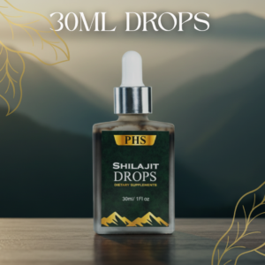 PHS 30ml Pure Himalayan Shilajit Drops – Natural Energy Booster
