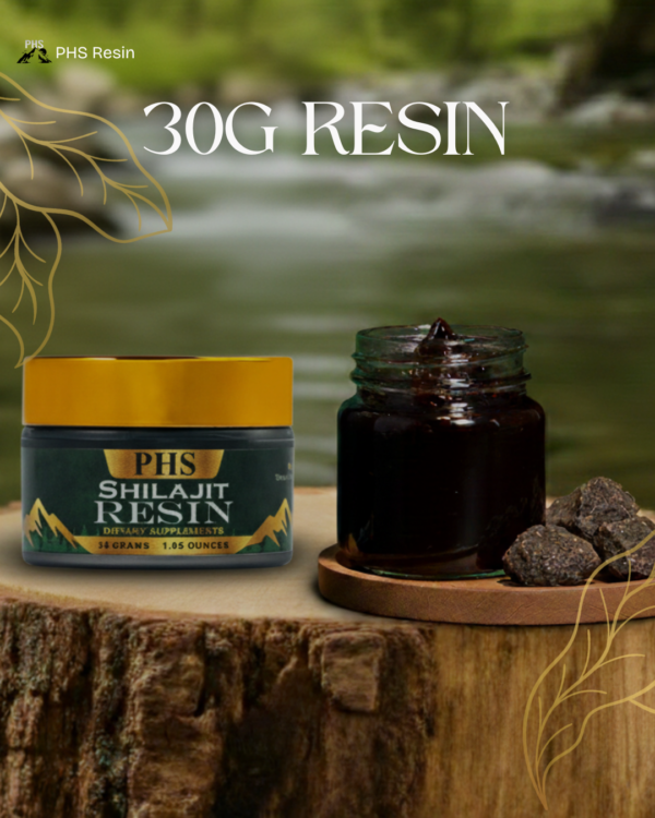 PHS 30g Pure Himalayan Shilajit Resin – Natural Energy Booster, Immunity Support & Premium Quality Extract